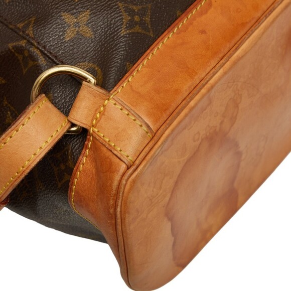 LOUIS VUITTON Authentic Brown Monogram Leather Backpack main image 7